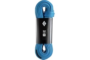 BLACK DIAMOND 9.9 Rock Climbing Rope | Durable Single Dynamic Rope | Smooth Handling | Reliable Performance for Sport & Indoor Climbing | Dual Blue | 40m