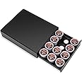 Meelio Coffee pod holder for K Cup, NespressoOriginal, Dolce Gusto. Capsule Storage Drawer Organizer, Small Metal Coffee Capsule Dispenser with Non-Slip Feet, k cup drawer (20 pods)