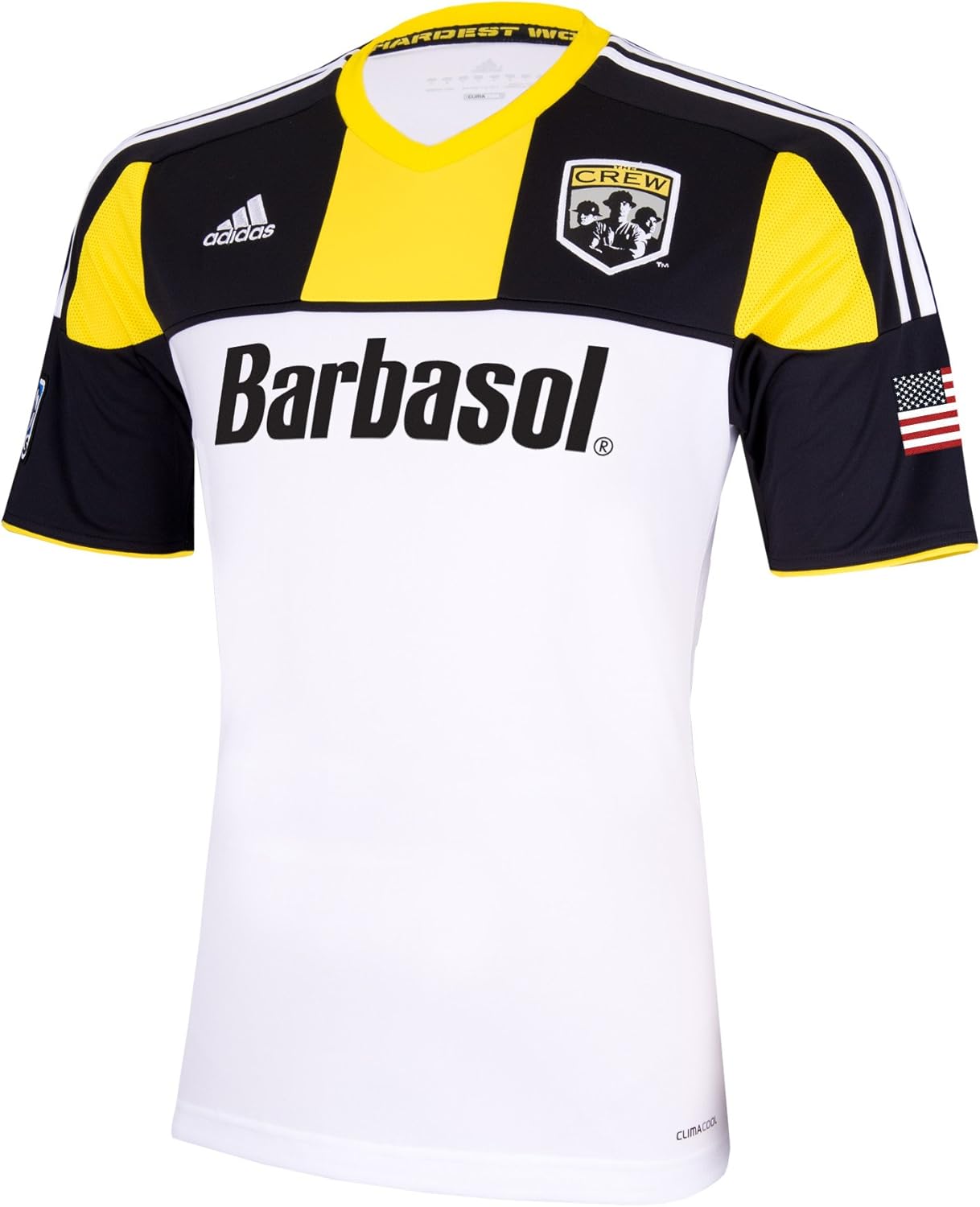 adidas MLS Columbus Crew Youth Short Sleeve Replica Jersey : Amazon.co.uk: Sports & Outdoors