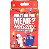 What Do You Meme? Holiday Family Edition by Relatable, Holiday Games Travel Pack, Christmas Party Game, Includes 30 Photo Cards and 120 Caption Cards