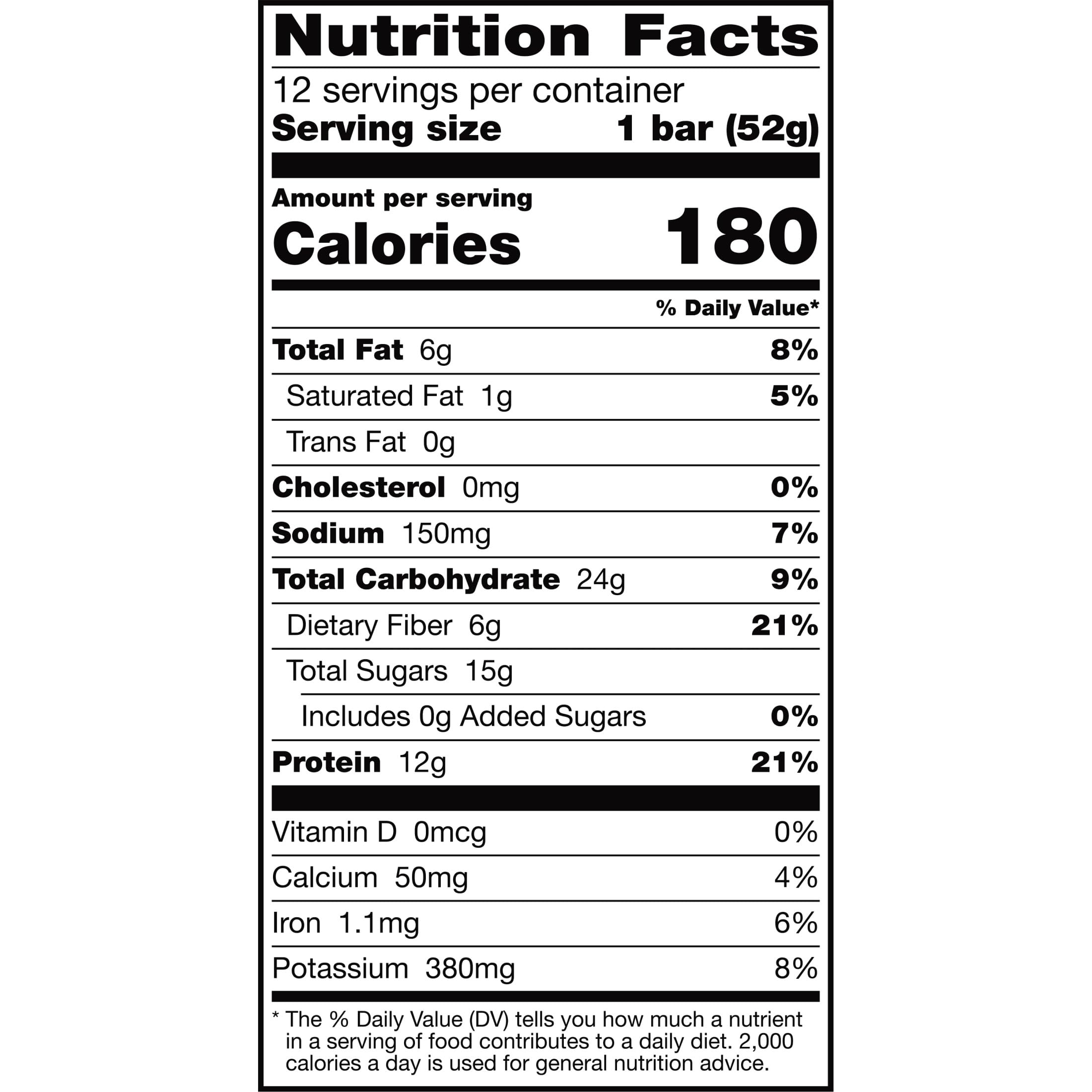 RXBAR Protein Bars, Protein Snack, Snack Bars, Blueberry, 22Oz Box (12 Bars)