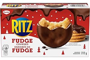 RITZ Fudge Covered Crackers, rich, buttery tasting, flaky, melt in your mouth RITZ cracker, Baked in Canada, 212 g