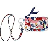 Lanyard Wallet for Women Zip id case with Lanyard id Holder (1
