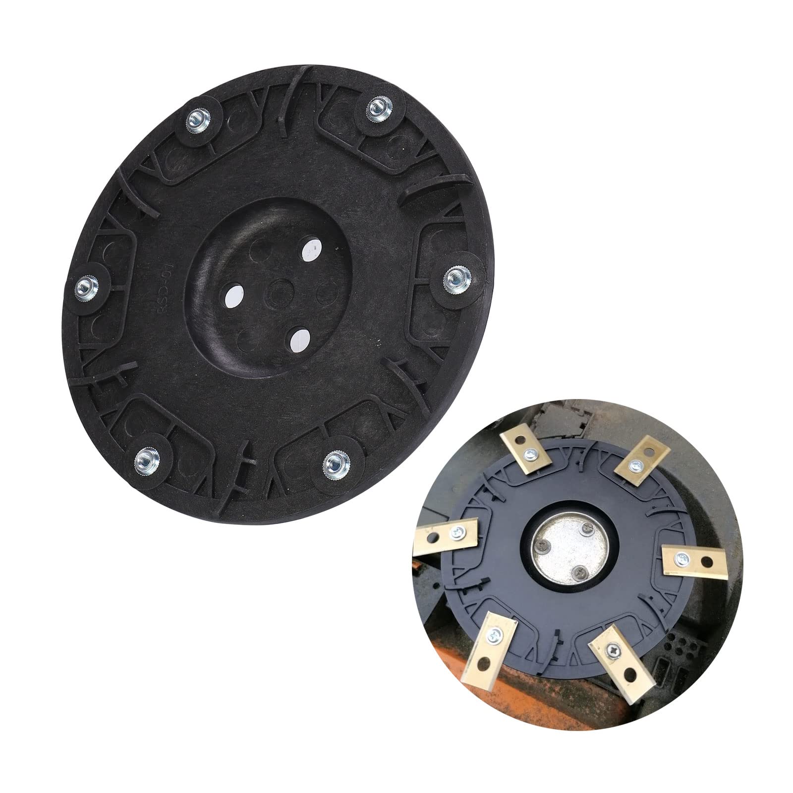 CDIYTOOL Robotic Lawnmower Tuning 6 Blades Blade Disc, Lawn Robot Turntable for 6 Blades for Worx Landroid Kress Ein.hell