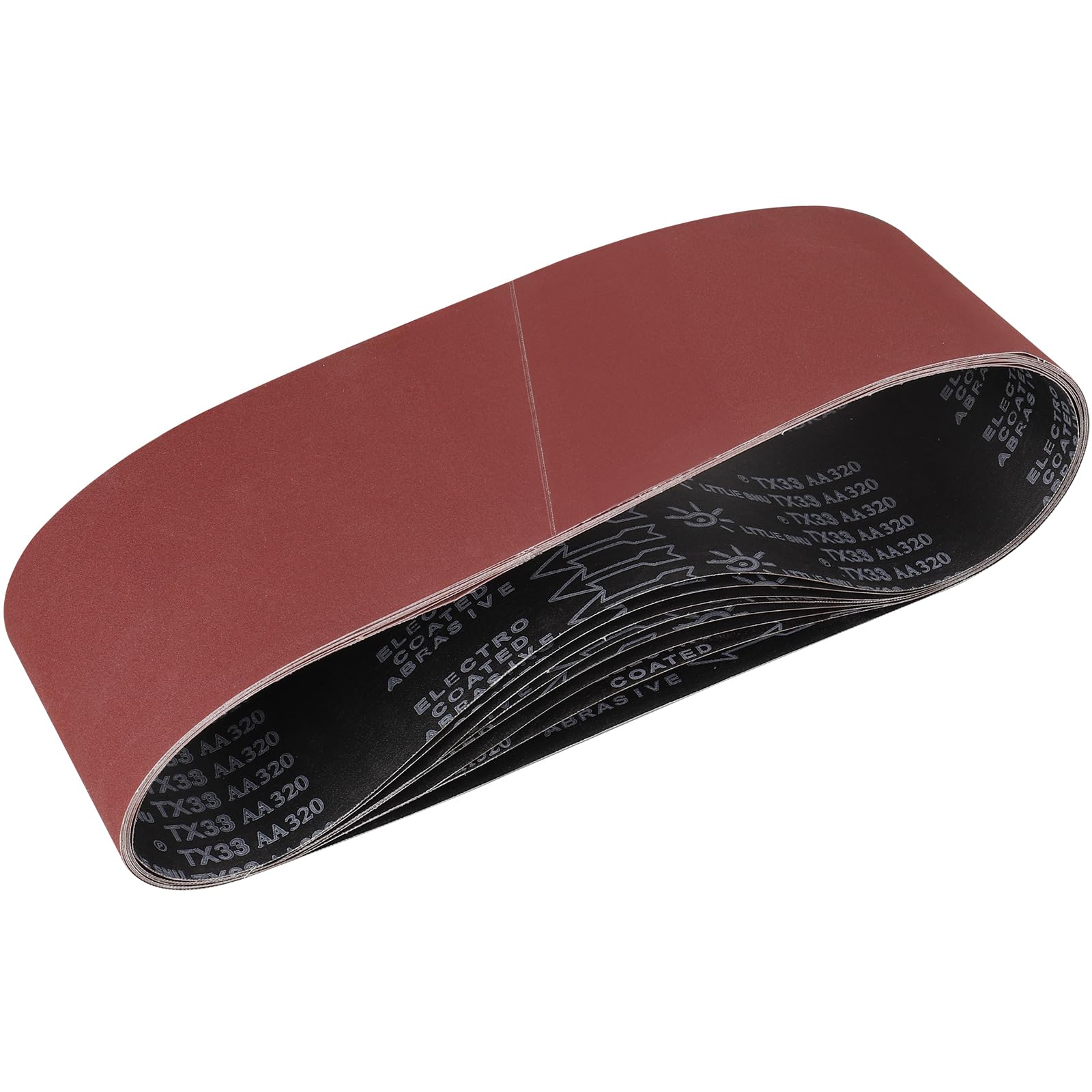 STEBRUAM Sanding Belt 150 x 1220 mm,8PCS 320 Grit