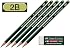 Faber-Castell 188121 Gomma 7081 N Senza PVC + 5 Matite 2B - Gomma In Plastica Bianca Per Cancellature Pulite - 3