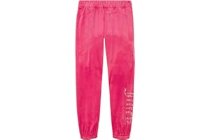 Juicy Couture Girls' Pull-On Plush Velour Jogger, Ribbed Waist & Cuffs