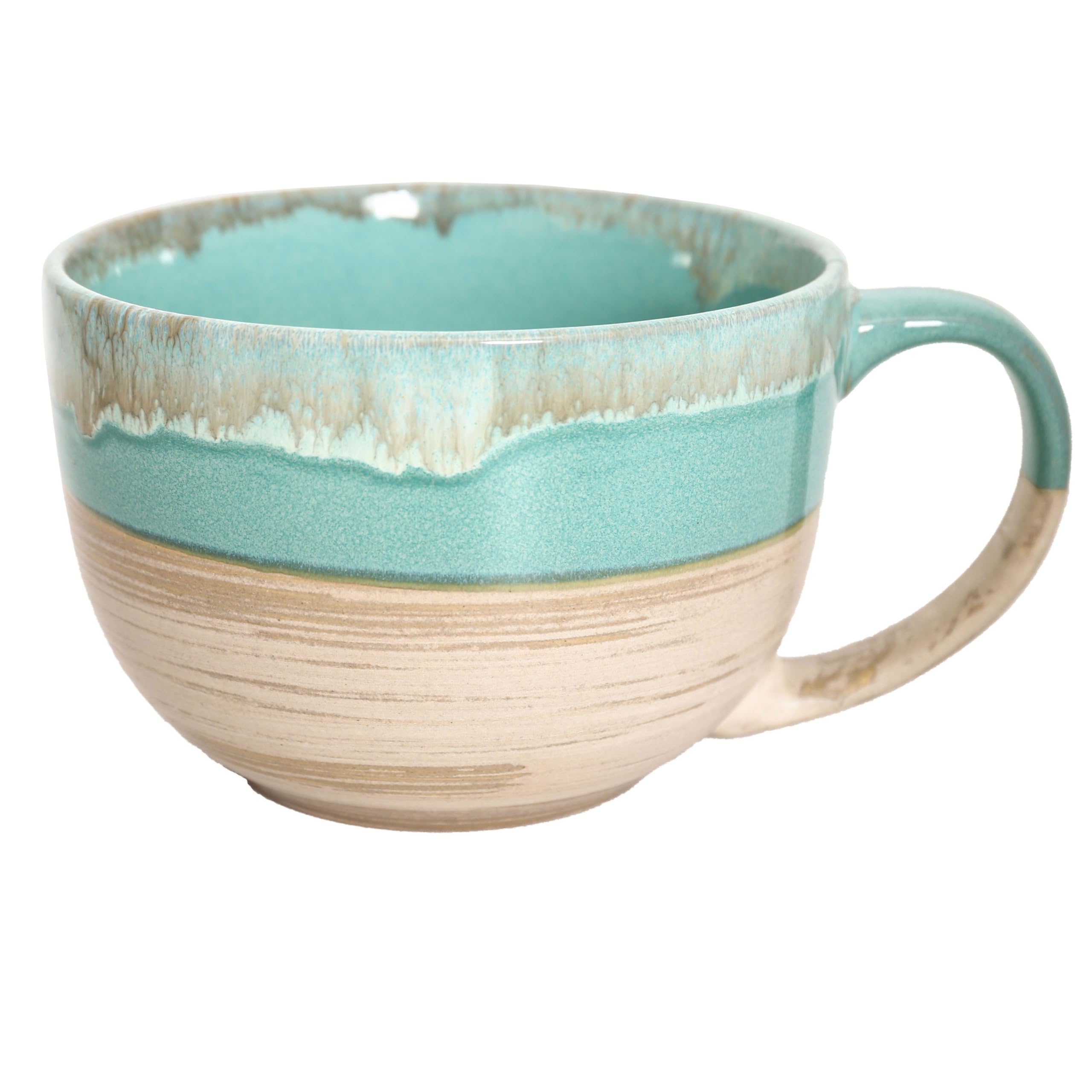 hengshukeji Large 24 OZ/700ml Ceramic Coffee Mugs,Soup Bowls with Handles,Extra Big Jumbo Tea Cup Mug for Office and Home