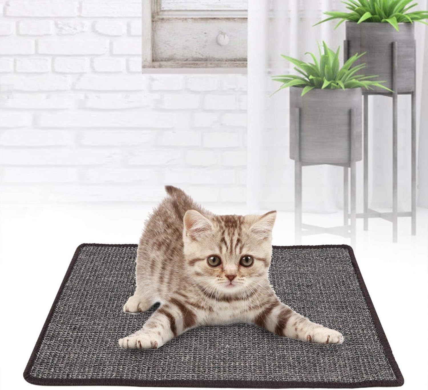 Cat Scratcher, Cat Scratching Pad, Sisal Mat Pad NonSlip Cat Toy