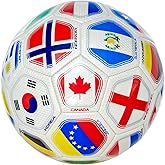 Tripact Inc 2026 World Flag Country World Flag Training Outdoor Soccer Ball – Size 5 – (S Grade)