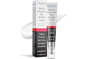 YEOUTH Retinol Eye Cream Anti Aging, Dark Circles Under Eye Cream for Puffiness and Bags Under Eyes, Firming Eye Cream for Wrinkles, Hydrating Under Eye Care 15ml
