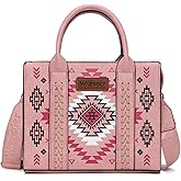 Wrangler Tote Bag for Women Western Purse and Aztec Satchel Handbag