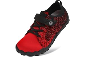 LeIsfIt Kids Girls Boys Shoes Wide Barefoot Shoes Kids Anti-Slip Sneakers Lightweight Hiking Sneakers for Toddler Little Big Kid