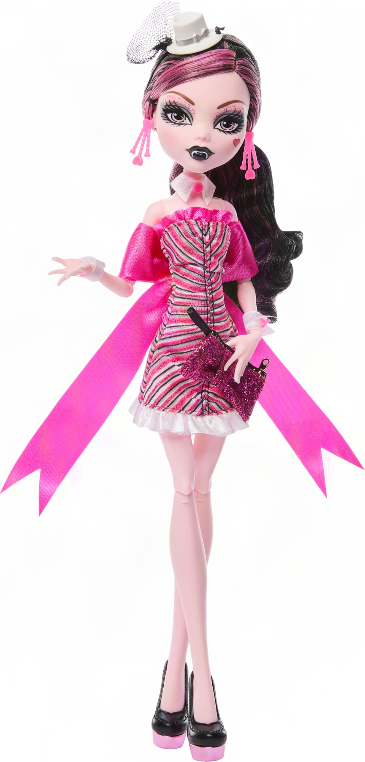 Monster High Dawn of the Dance 드라큘라우라 복제 인형 | Boo-riginal Creeproduction Draculaura with Party Dress and Accessories like Pur
