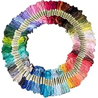 Friendship Bracelet String 50 Skeins Rainbow Color Embroidery Floss Cross Stitch Embroidery Thread Cotton Friendship Bracelet