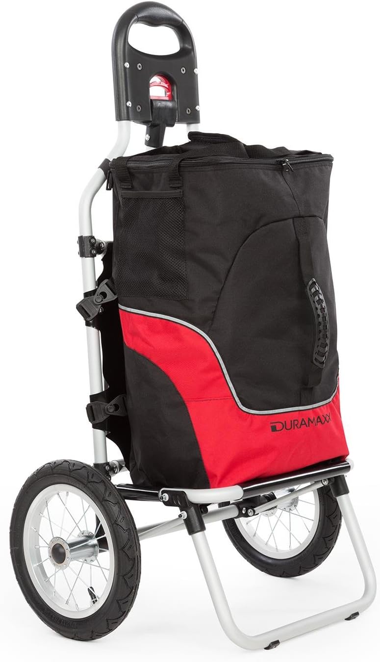 Duramaxx Carry Grey Remorque pour vélo, Chariot Charge Max. 20kg, Sac de Transport Amovible