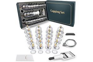DEFUNX Cupping Set 24 Cups - Cupping Kit for Massage Therapy Pain Relief Cupping Therapy Set