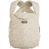 Momcozy Newborn Carrier WeeSnug- Lightweight and Cozy Comfort for 7-25 lbs, Ergonomic Cross-Back Support, Jacquard Weave, Han