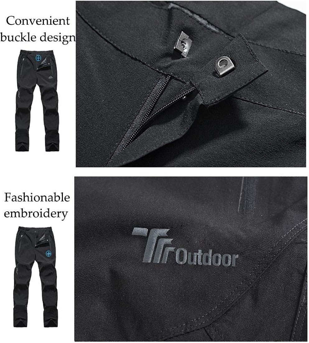 Rdruko Women's Outdoor Lightweight Quick Dry Sportswear Water Resistant Hiking Pants with Pockets: Clothing