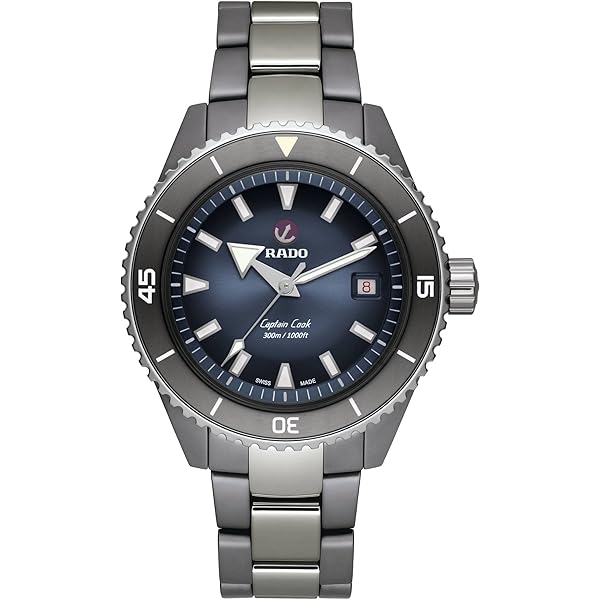 Amazon.com: Rado Watch Captain Cook Black High Tech Ceramic