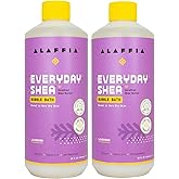 Alaffia Everyday Shea Bubble Bath, Soothing Support for Deep Relaxation and Soft Moisturized Skin, Made with Fair Trade Shea Butter, Cruelty Free, No Parabens, Vegan, Lavender, 2 Pack - 16 Fl Oz Ea