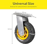 Taylor & Brown 4x 150mm Heavy Duty Swivel Castor Wheels 2 Brakes 1000KG view 2