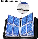 Koomduk 400 Card Binder Red Extra Large Trading Card Album Holder with Zipper view 2