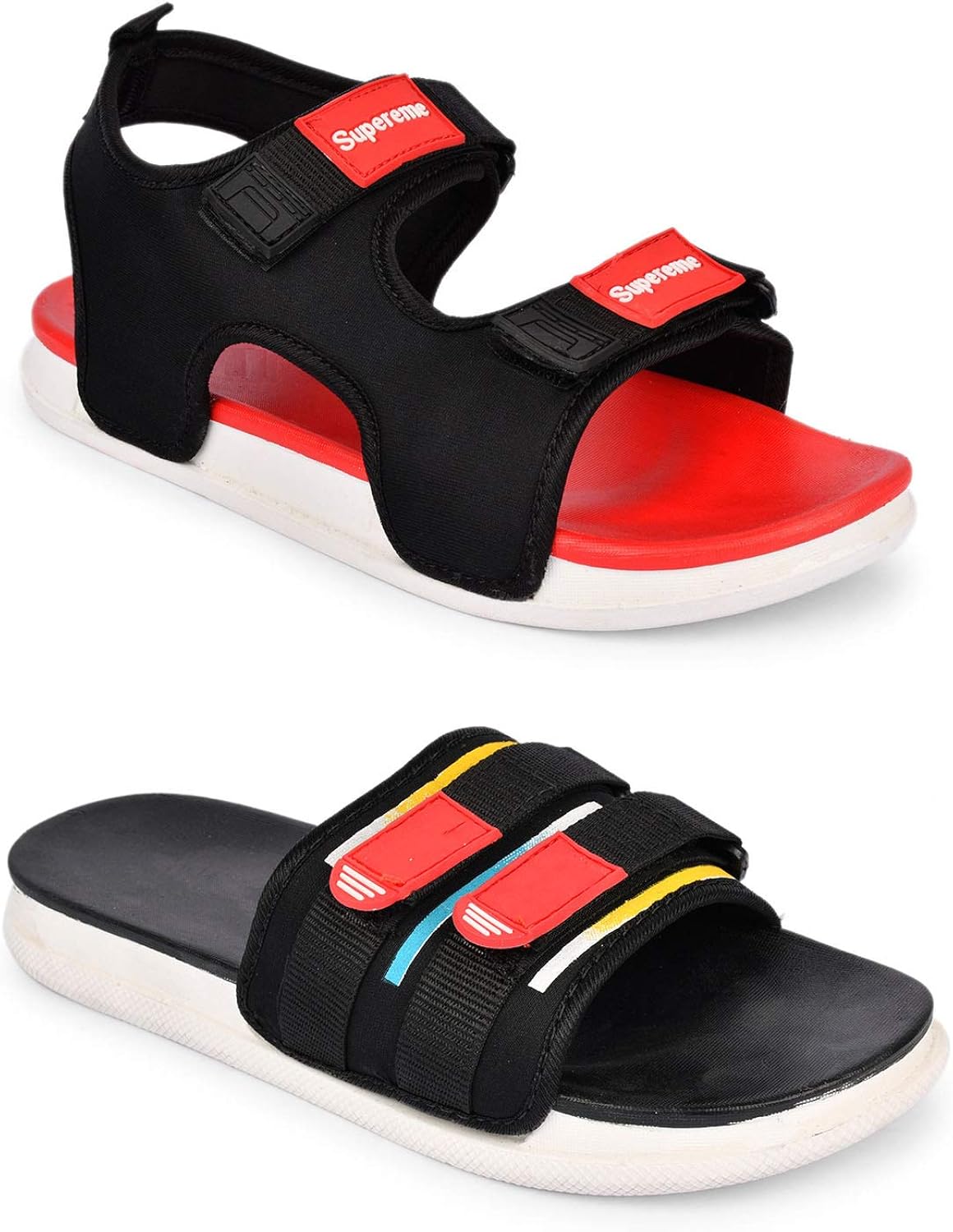 Shoebash Men Velcro Slippers FlipFlop & Supereme Sandal for Men Boy's
