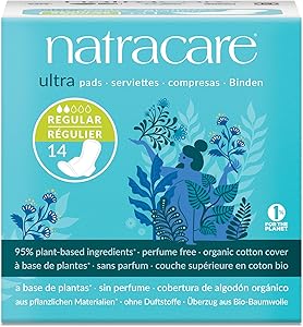 Natracare Cotton Natural Feminine Ultra Pads Regular With Wings By Natracare, 14 Ea, 14 Count