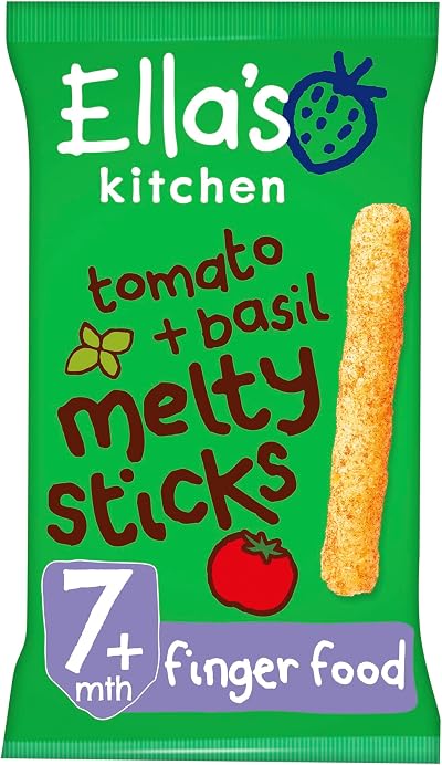 Ella's Kitchen Tomato and Basil Melty Sticks 16g Baby Snack