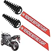 2 Pack Muffler Exhaust Wash Plug 0.6"-1.5" Rubber Exhaust Plugs with 2 Streamers, Exhausts Cleaning Plugs for 2 Stroke Motorcycle Dirt Bike with Rubber Exhausts Silencer Wash Plug