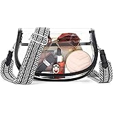 Wuflyover Clear Crossbody Bag Stadium Approved for Women，clear Bags for Stadium Events,clear Purse for Concerts