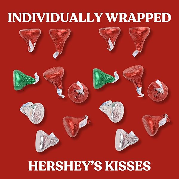 GALERIE 2025 HERSHEY KISSES ADVENT CALENDARS, COUNTDOWN TO CHRISTMAS WITH CHOCOLATE CANDIES, INDIVIDUALLY WRAPPED PIECES, 3.8 OUNCES EACH (PACK OF 2)