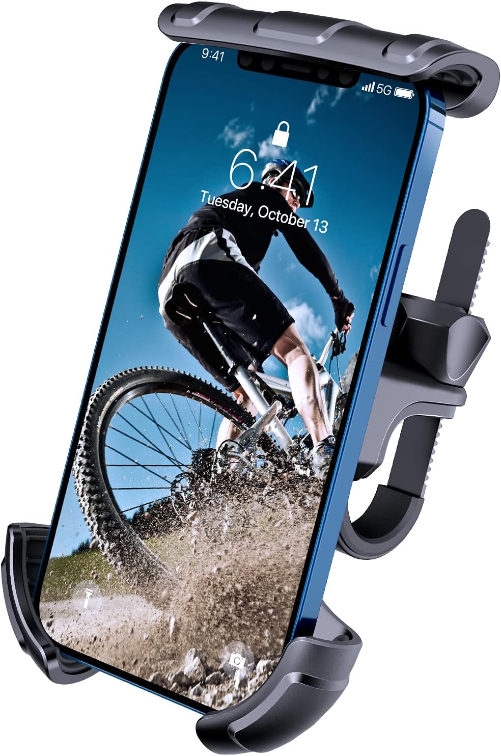 Bike Phone Mount, VUP [One-Handed Operation] Phone Holder for Bike, Motorcycle Phone Mount, Motorcycle Cell Phone Holder for iPhone 12/Pro/12 Pro Max/12 mini/11, Fit for 4.0-6.7 inch Phones: Electronics