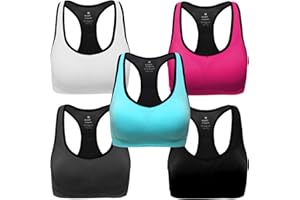 MIRITY Women Racerback Sports Bras - High Impact Workout Gym Activewear Bra