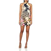 Maaji Womens Patchwork Rose Leo Short Dress