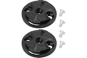 SG Store 2 Sets Bike Computer Bracket Mount Fixed Base Stopwatch Bracket Fixed Male Seat Dial Fixing Base Compatible with Garmin 32x29x2mm Black