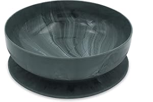 ChooMee Baby Suction Bowl | Powerful Suction Grip with Firm Bowl | Platinum Silicone, BPA Free | Large, 1 CT, Grey