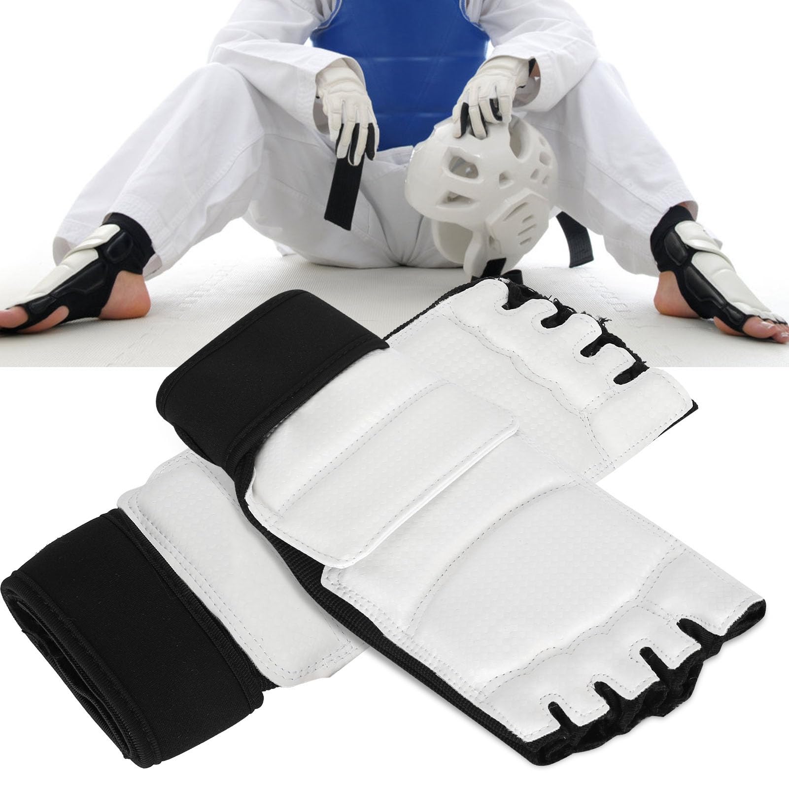 Dilwe Taekwondo Foot Guard, Taekwondo Foot Boxing Ankle Support Kickboxing Gym Training Part(M)