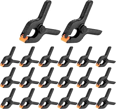 Xiaomoyu 20 Pcs 2 In Nylon Spring Clamps Heavy Duty Woodworking Clips
