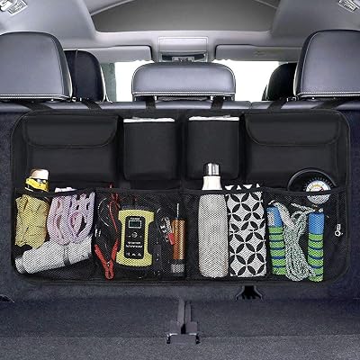 URAQT Car Boot Organiser Waterproof Kick Mats SUV Backseat Organizer