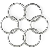 BEYOURD Metal O Rings, 304 Stainless Steel Welded Hardware Rings for Dog Collars &amp; Leashes, Macrame, Ropes, Hanging Straps