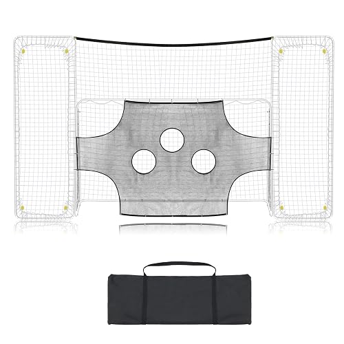 Meooeck 3 in 1 Soccer Goal, Backstop, Target 18 x 9 ft Football ...