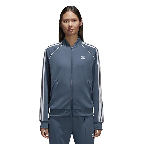 adidas gazelle silver green womens adidas Adicolor Classics SST Women's Black Track Jacket, Size: Small main image 0
