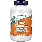 NOW Foods Supplements, Silica Complex with Horsetail Extract, Supports Hair, Skin and Nail Health*, Structural Support*, 180 Tablets