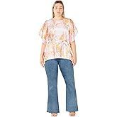 City Chic Womens Top - Sunrise Print