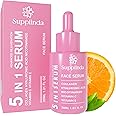 Supplinda - Face Serum 5-in-1: Vitamin C, Hyaluronic Acid, Collagen, Nicotinamide & Vitamin E, Hydrates & Firms Skin, Lightwe