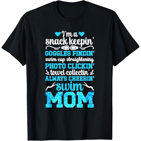Amazon.com: Swim Mom Funny Swimming Mom Of A Swimmer Mama T
