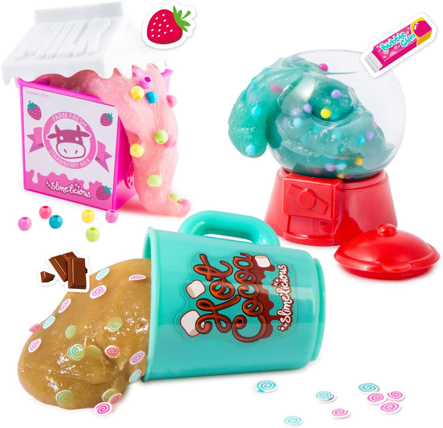 Canal Toys So Slimelicious SSC 076 Slimelicious 3 Packs Milk / Ice Cream / Chocolate