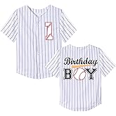 Sptuoiy Baby Boy 1 Year Old Baseball Clothes First Birthday Outfit Toddler Short Sleeve T-Shirt Infant Summer Button Tee